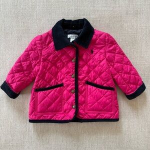 Ralph Lauren Baby Girl Quilted Pink Jacket